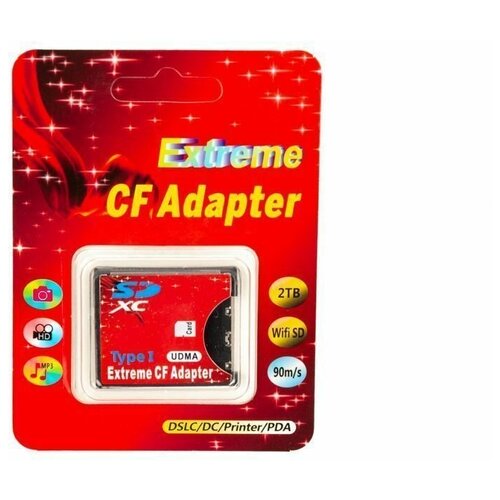 Переходник SD-CF Extreme adapter camera sd sdhc sdxc to high speed extreme compact flash cf type i memory card adapter