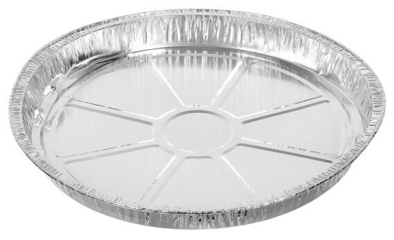 Форма алюминиевая одноразовая Marmiton (1 шт/уп) круглая d 27,5*h 2,5 см, для приготовления и хранения пищи, в дисплее