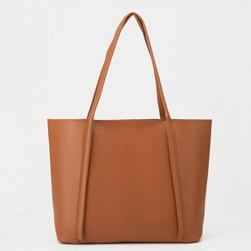 фото Сумка шоппер сима-ленд, коричневый сима-лэнд