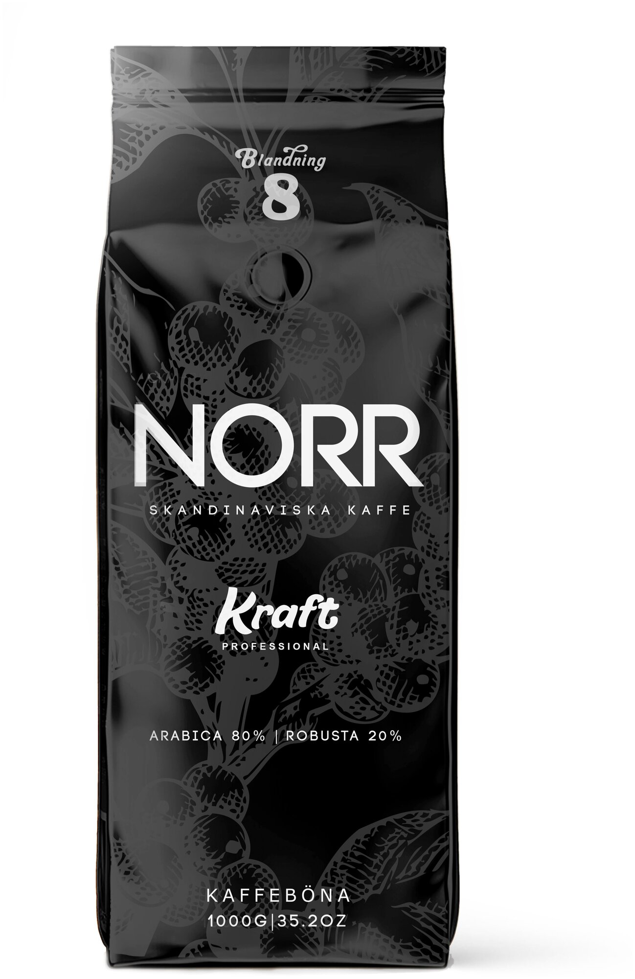 Кофе в зёрнах NORR Kraft 1 кг средней обжарки - фотография № 2