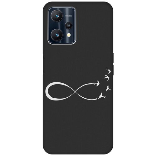 Матовый Soft Touch силиконовый чехол на Realme 9 Pro, Рилми 9 Про с 3D принтом Infinity W черный матовый soft touch силиконовый чехол на realme 9 pro рилми 9 про с 3d принтом hands w черный