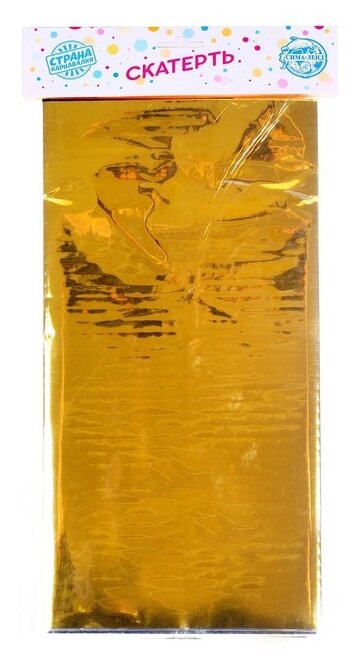 Скатерть Страна Карнавалия Голография, 17х35 см, золотистый