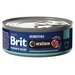 Корм Brit Premium Sensitive (консерв.) для кошек с чувствительным пищеварением, ягненок, 100 г x 12 шт
