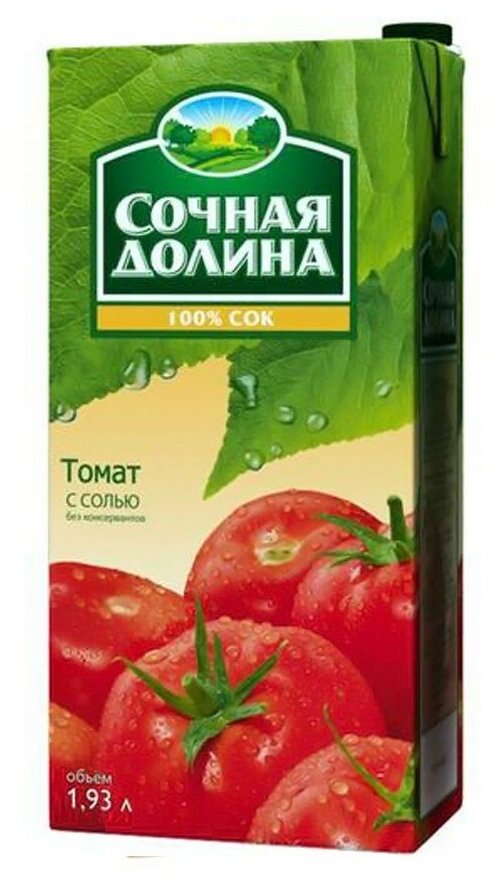 Нектар томатный Сочная Долина 1,93 л - фотография № 1