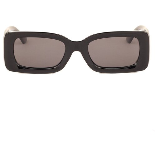 фото Солнцезащитные очки kaizi, прямоугольные, оправа: пластик, для женщин, черный