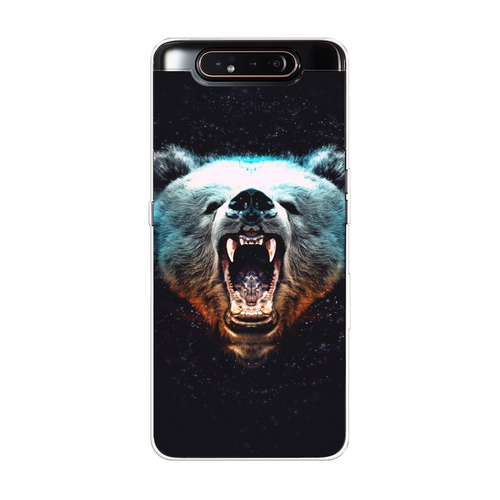 Силиконовый чехол на Samsung Galaxy A80 / Самсунг Гэлакси A80 Медведь