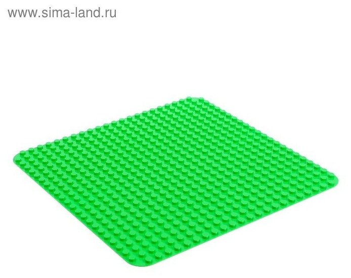 Пластина-основание для конструктора, 38,4*38,4 см, цвет зелёный 4488587 .
