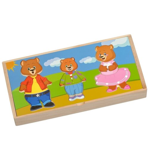 фото Рамка-вкладыш "три медведя" мир деревянных игрушек