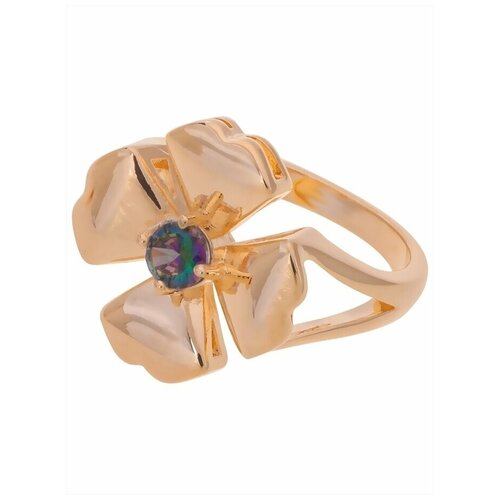 Кольцо помолвочное Lotus Jewelry, фианит, размер 19, мультиколор кольцо lotus jewelry фианит размер 19 мультиколор