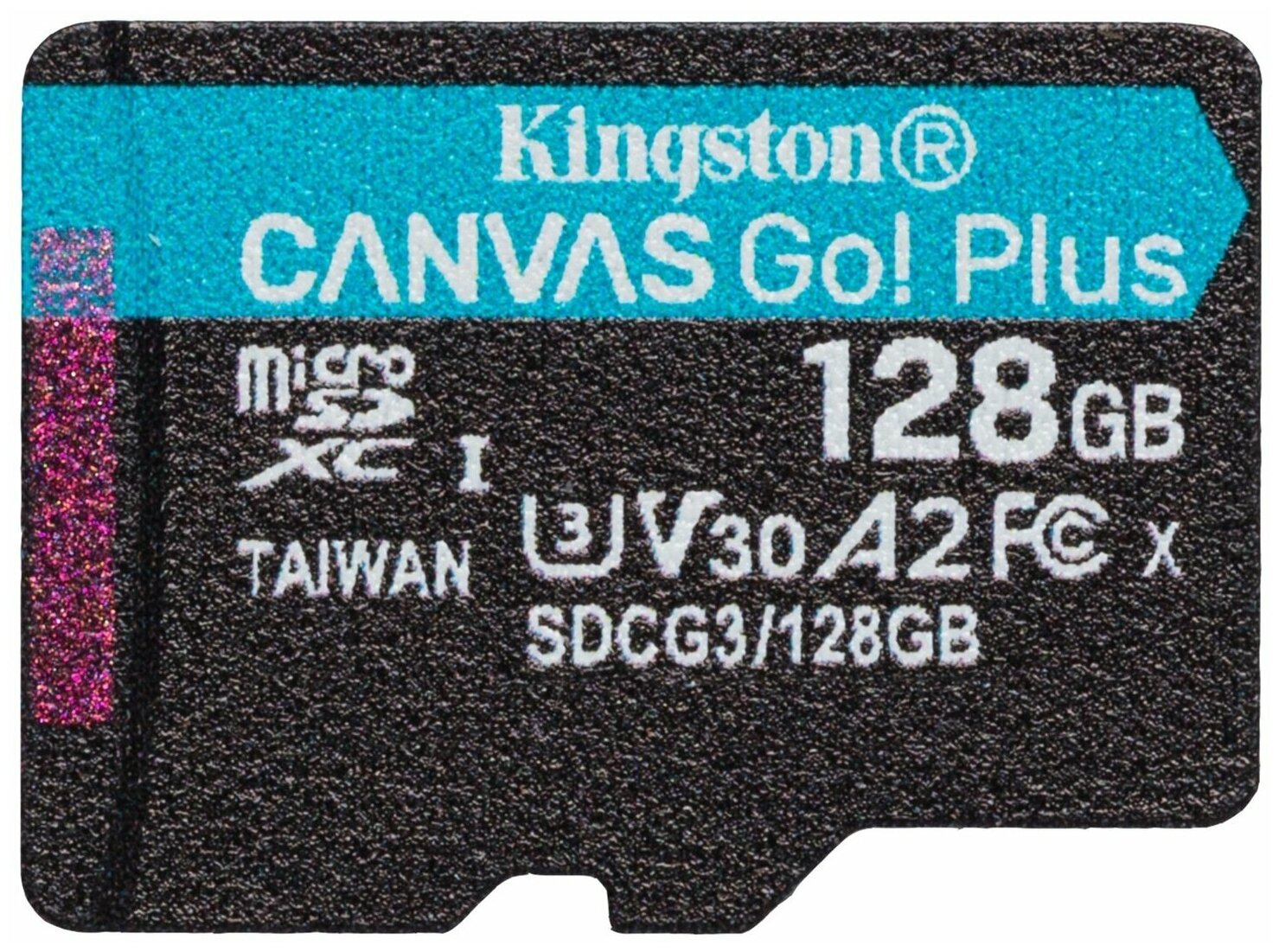 Флеш карта microSDXC 128Gb Kingston, UHS-II Class U3 V30 A2, чтение: 170Мб/с, запись: 90Мб/с, без адаптера