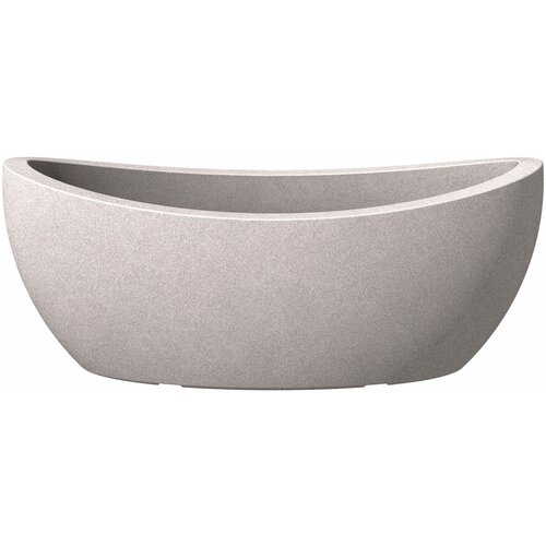 Scheurich Горшок пластиковый Wave Globe Jardiniere декор Taupe Granit форма 253 D58 H23 серый гранит