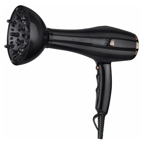 Фен MARTA MT-1498 черный гранит 135000₽