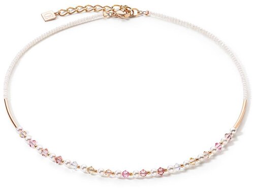 Чокер Coeur de Lion, кристаллы Swarovski, длина 42 см, желтый, белый