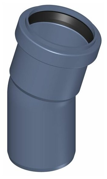 POLOPLAST 02120 POLO-KAL NG Отвод PKB DN 50x15° с предустановленным уплотнительным кольцом синий