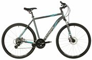 Велосипед Stinger Campus Std 28" (2021) (Велосипед STINGER 700C CAMPUS STD серый, алюминий, размер 52)