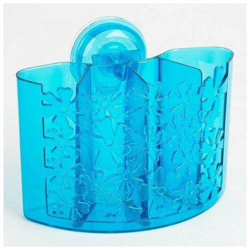 RL-00271 Подставка для умывальных принадлежностей на присосках Узоры 159115см синий 4990₽