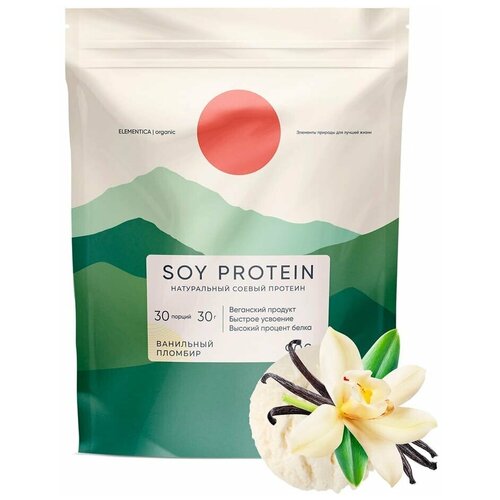 Соевый протеин, изолят соевого белка, soy protein, растительный порошок, ванильный пломбир, 900 г соевый протеин изолят соевого белка soy protein растительный порошок ягодный микс 900 г