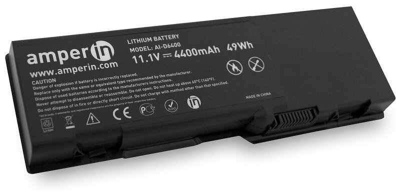 Аккумуляторная батарея Amperin для ноутбука Dell Inspiron 6400 11.1V 4400mAh (49Wh) AI-D6400