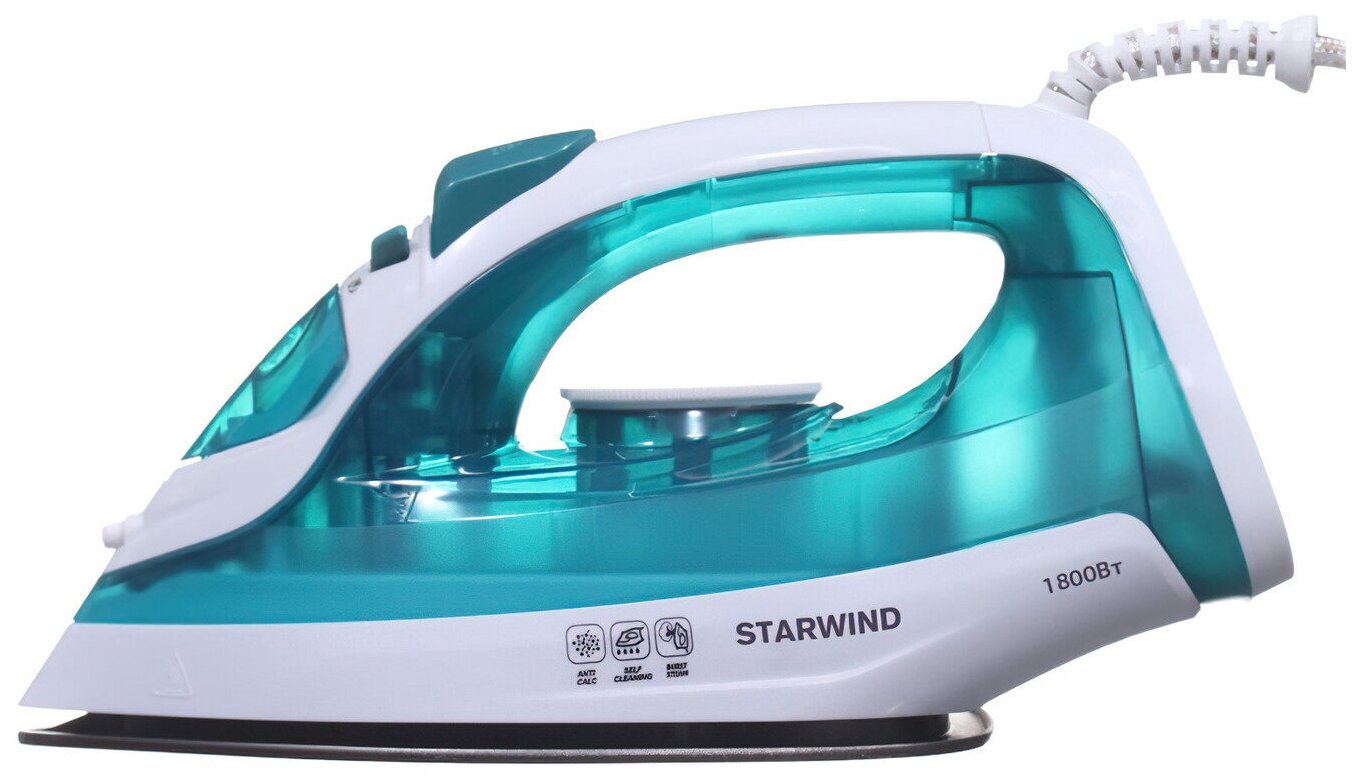 Утюг STARWIND SIR6720 1800Вт зеленый/белый