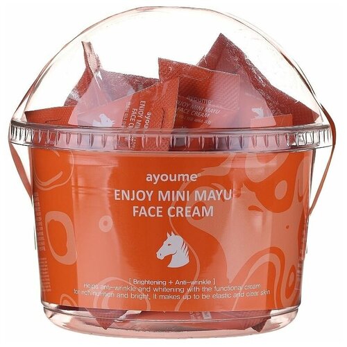 Крем для лица с лошадиным жиром Ayoume Enjoy Mini Mayu Face Cream Set (30 шт)