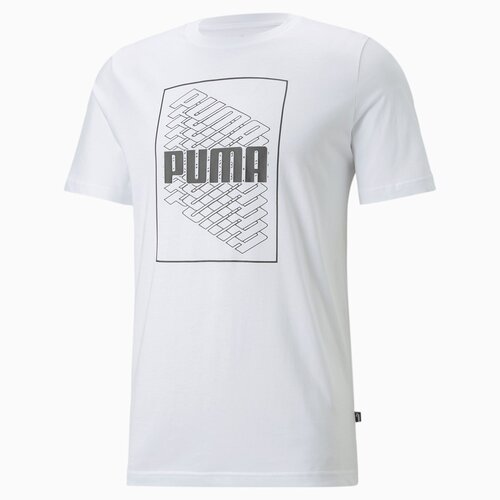 Футболка PUMA Wording Graphic Tee, размер S, белый
