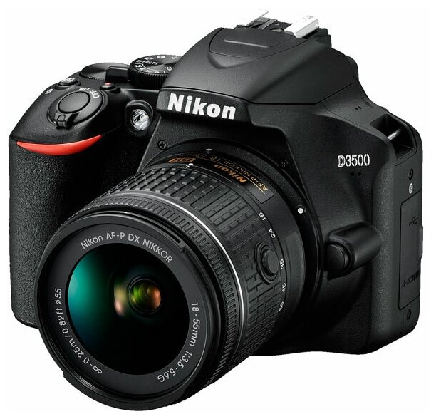 Фотоаппарат Nikon D3500 Kit AF-P 18-55mm f/3.5-5.6 , черный