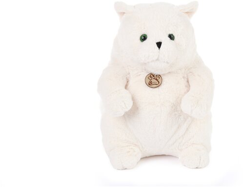Мягкая игрушка Толстый кот 33см белый