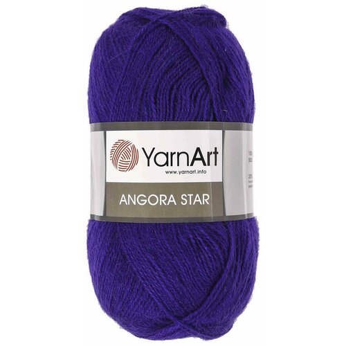 Пряжа Yarnart Angora Star фиолетовый (556), 20%шерсть/80%акрил, 500м, 100г, 1шт