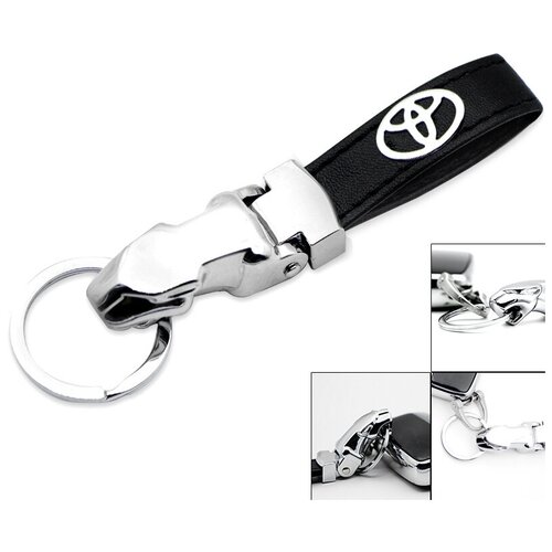 Брелок для ключей Тойота/Брелок на ключи Toyota/Брелок кожаный автомобильный/Брелок из кожи для ключей