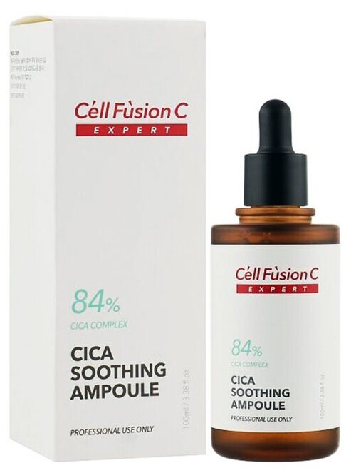 Cell Fusion C Cica Soothing ampoule Сыворотка высококонцентрированная для обезвоженной чувствительной кожи, 100 мл