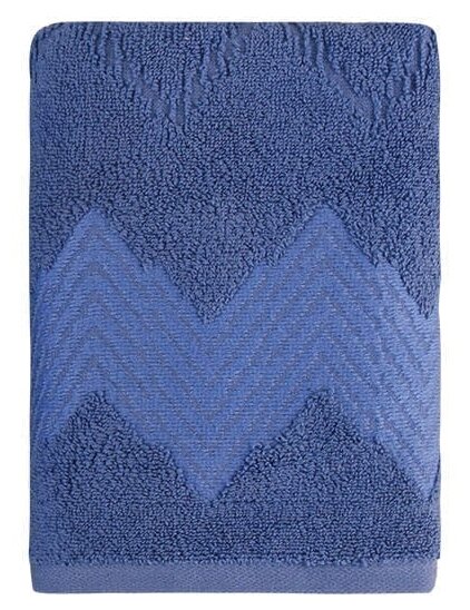 Полотенце Arya жаккардовое Monica 50x90 Темно-синий - фотография № 1