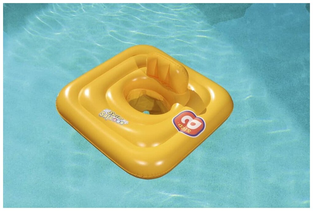 Матрас надувной для плавания Swim Safe, ступень «A», c сиденьем и спинкой, 76 х 76 см, 32050 Bestway