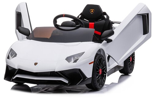 BDM Детский электромобиль Lamborghini Aventador SV Roadster 2WD 12V - BDM0931-WHITE