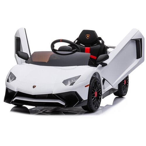 BDM Детский электромобиль Lamborghini Aventador SV Roadster 2WD 12V - BDM0931-WHITE bdm детский электромобиль bettyma lamborghini urus 2wd 12v bdm0923 red