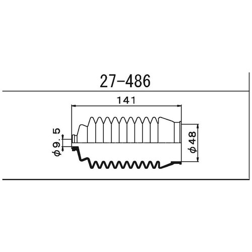 Пыльник Рулевой Системы Maruichi 1-56 (Maruichi) арт. 27486