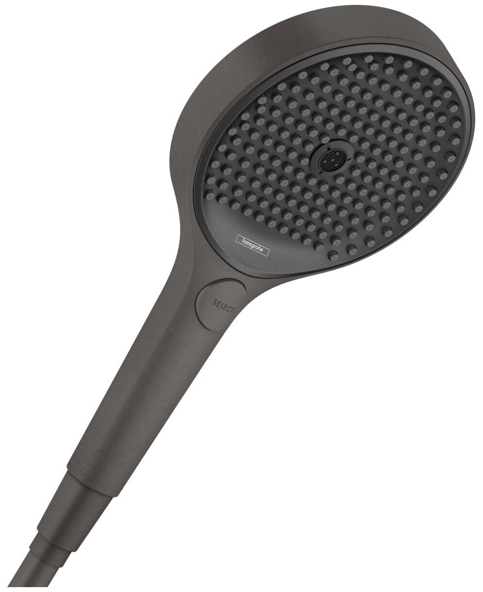 Ручной душ Hansgrohe Rainfinity 130 26864340 3 режима, шлифованный черный хром