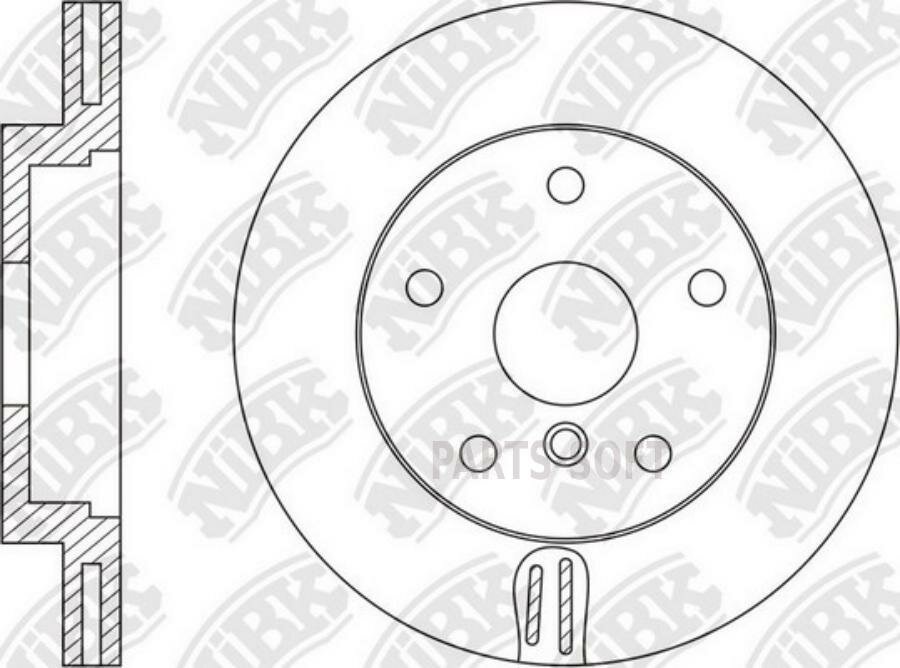 NIBK RN1590 Диск тормозной