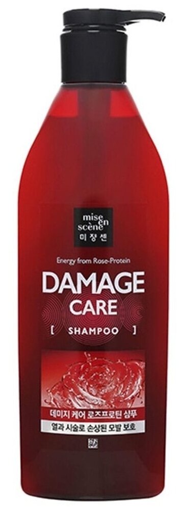 MISE EN SCENE Шампунь для поврежденных волос Energy from Rose-Protein Damage Care Shampoo, 680 мл.