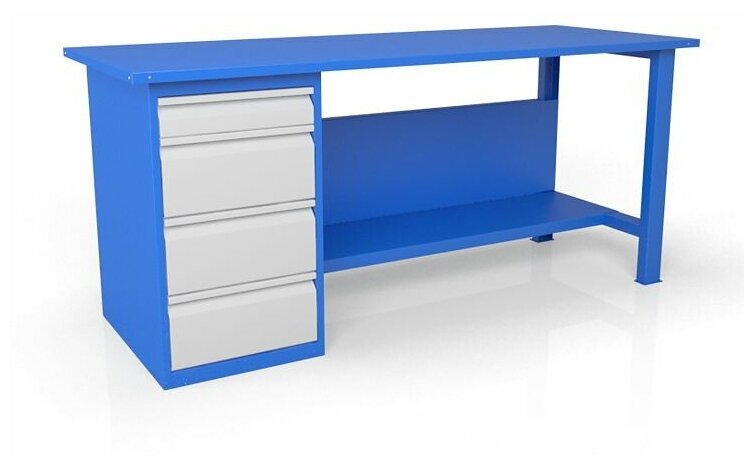 фото Слесарный верстак с тумбой ВСТ-Н 18/40-ПС1250