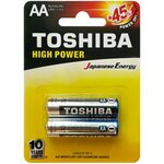 Батарейки Toshiba High Power Alkaline LR6GCP BP-2, блистер 2 шт. - изображение