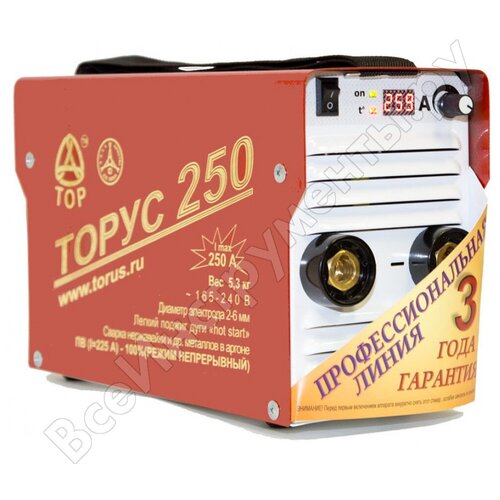 Сварочный инвертор ТОРУС-250 комплект сварочных проводов 3707000₽