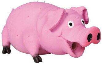 Игрушка Свинья со щетиной, 21 см, латекс, Trixie (цвет может отличаться, 35499)