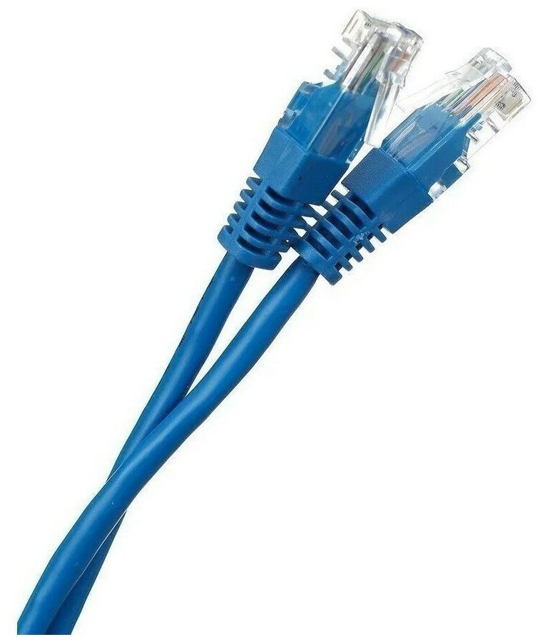 Патч-корд UTP кат.5e, 2м, RJ45-RJ45, синий, Aopen (ANP511_2M_B) - фото №8