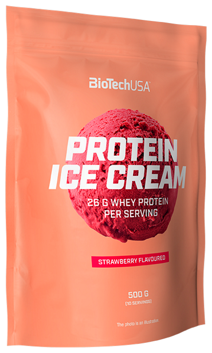 Protein Ice Cream 500 gr Bio, 10 порции(й), клубника