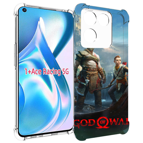 Чехол MyPads God Of War Кратос Атрей для OnePlus Ace Racing задняя-панель-накладка-бампер