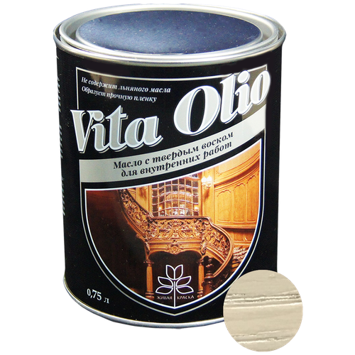 Масло для дерева Vita Olio с твердым воском для внутренних работ Дуб обыкновенный 2.5 л