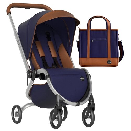 Прогулочная коляска Mima Zigi с сумкой, Midnight blue детский универсальный 5 точечный ремень безопасности детская коляска детская коляска коляска багги y2n6