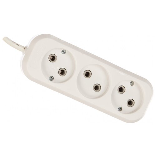 Удлинитель SmartBuy 3 Sockets 5m SBE-10-3-05-N удлинитель smartbuy 2 гнезда 5 метров 16а 3 5квт с заземлением пвс 3х1 0 sbe 16 2 05 z 16052246