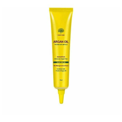 Char Char Argan Oil Protein Hair Ampoule - Чар Чар Арган Ойл Сыворотка для восстановления волос с аргановым маслом, 15 мл -