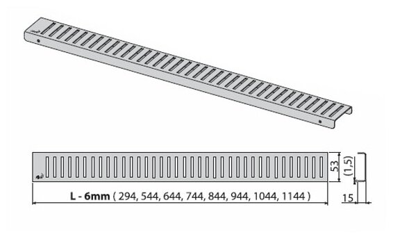 Решетка Alcaplast - фото №4